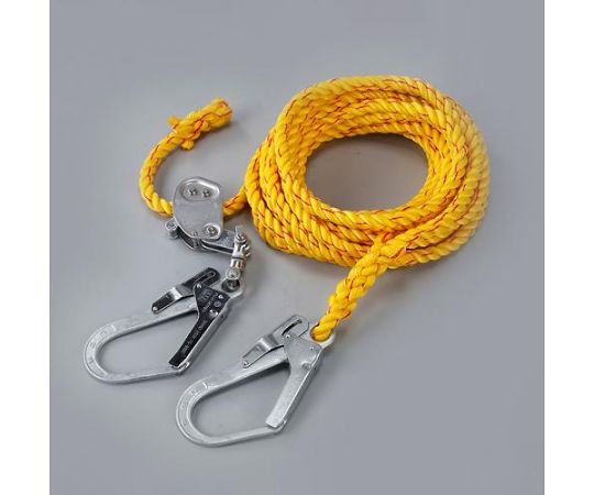 65-2319-56 16mmx10m 親綱ロープ(水平用/緊張器付) EA998MB-110 【AXEL