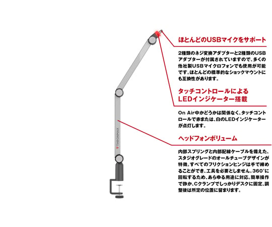 Thronmax CASTER BOOM PRO マイクブーム（USB）　MG-S1PRO