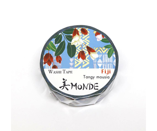 取扱を終了した商品です］美MONDE 世界の花と伝統文様 15mm×7m GRシリーズ カミイソ産商 【AXEL】 アズワン