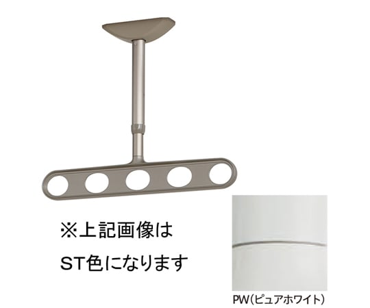 65-2492-03 ホスクリーン 軒天用 屋外物干し金物 ダークブロンズ 2本入