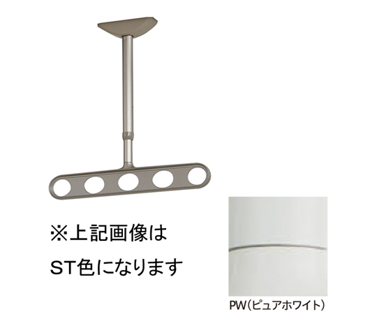 65-2492-06 ホスクリーン 軒天用 屋外物干し金物 ダークブロンズ 2本入