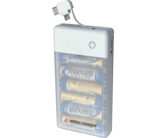 65-2567-81 単3乾電池充電器マルチWH BJ-USB6A WH