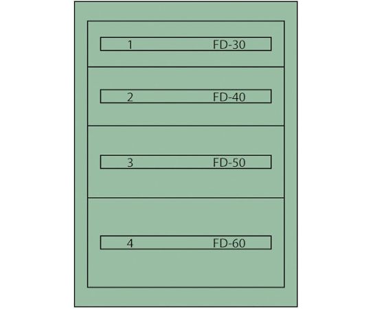 ムラテックKDS ファインキャビネットFC-180O 塗装色:グリーン FC-180O-