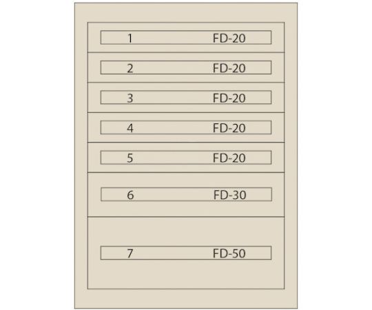 65-2580-24 ヴィドマー ファインキャビネット（塗装色：アイボリー