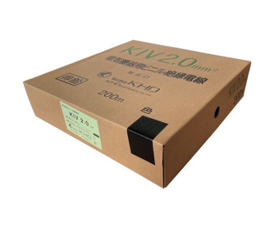 KIV2.0 機器用ビニル電線 赤 200m　KIV2.0SQ-01-200M