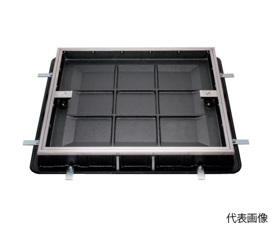 65-2598-68 カラ-舗装用鉄蓋（化粧用鉄蓋） 簡易密閉形