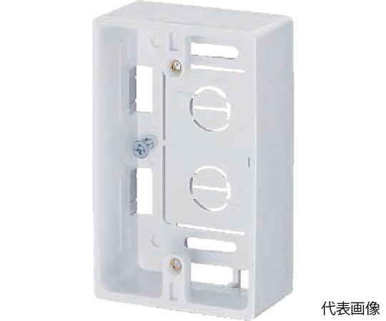 65-2600-61 モール用スイッチボックス1ヶ用 MSB-1W 【AXEL