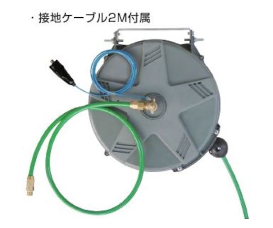 65-2641-83 導電エアーホースリール 内径6.5×外径10mm ホース 65-2641-83 導電エアーホースリール 内径6.5×外径10mm ホース