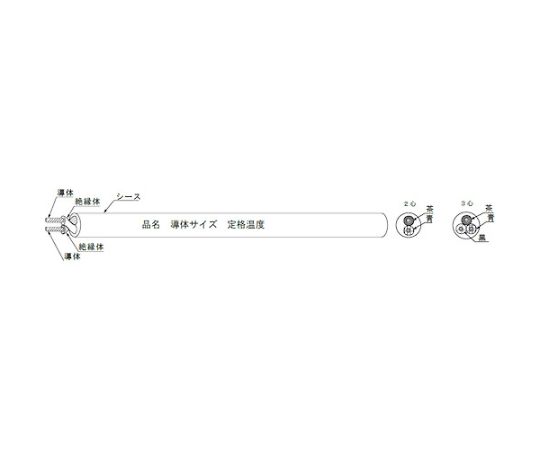 65-2671-24 FAセンサーケーブルAWG26X3 100m 黒 THBSE-AWG26X3 【AXEL