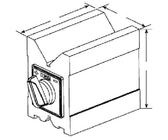 Vブロックマグネット 100×60×73mm 底面吸着力600N　VB1002