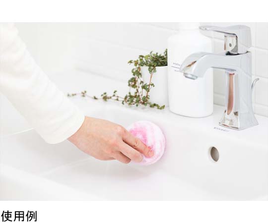 バスボンくん抗菌 洗面台スッキリポンポン ケース付 ピンク　