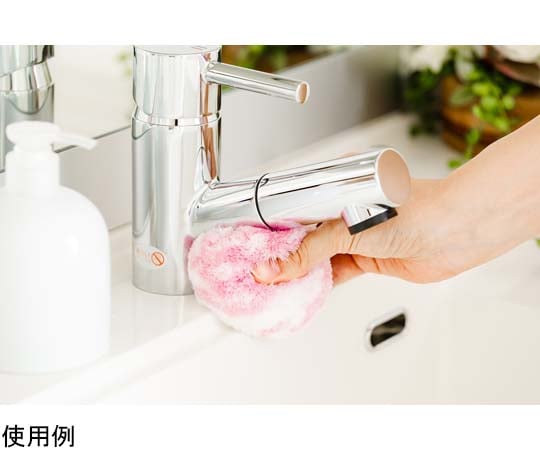 バスボンくん抗菌 洗面台スッキリポンポン ケース付 ピンク　