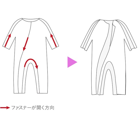 65-2780-95 ソフトケアねまき スリーシーズン だいだい LL 105945