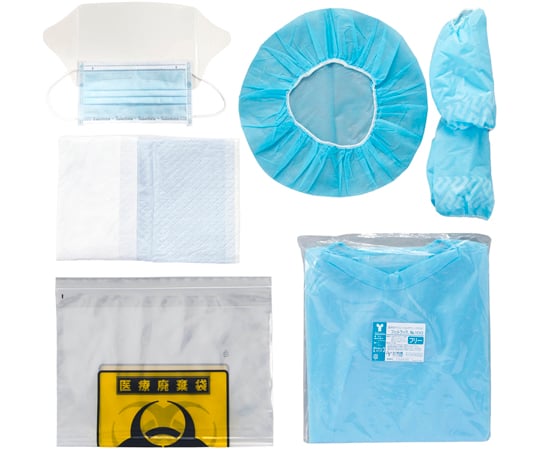 65-2781-63 竹虎ケモセット スタンダード 10セット入 077451 【AXEL