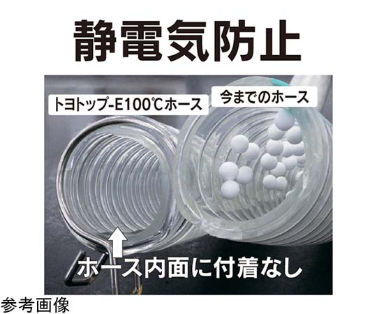 65-2795-05 プラスチック粉粒体搬送・耐熱・帯電防止・耐摩耗用耐圧