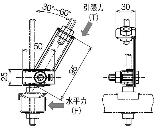 ①【SHBN-1】ボルト吊り金具 ５０個入り/箱-