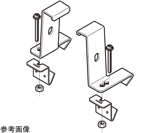 売り安い QRタイプ アングル用 振れ止め金具(10組入) SD-QRS1L 建築