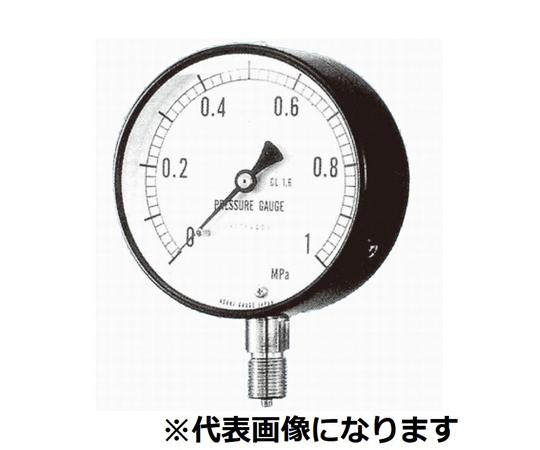 ブルドン管圧力計 A形 圧力範囲（MPA）：0～0.05　101-A350X0.05MPA