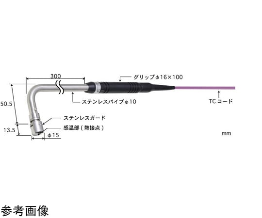 65-3528-09 静止表面用温度センサ 接触サポートタイプ AXシリーズ -50