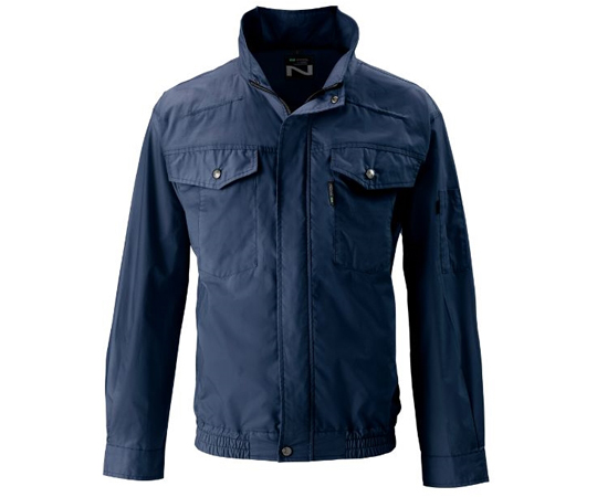 Nクールウェア & 空調服スターターキット Lサイズ ネイビー 上部ファン仕様 長袖 NA2112 + SK00012R70