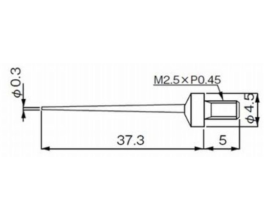 65-3590-21 ダイヤルデプス用測定子（DM220・230 φ0.3 ZS-543 【AXEL