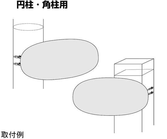 65-3660-94 スーパーオーバル（円柱・角柱用金具付）W680×H330mm