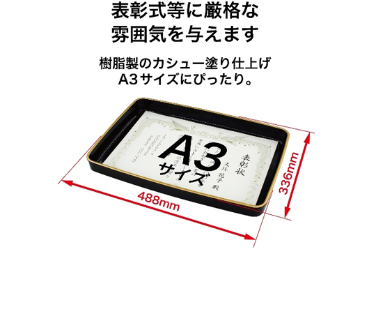 取扱を終了した商品です］賞状盆 SJ-16 65-3673-02 【AXEL】 アズワン