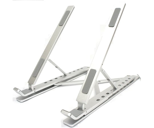 65-3685-26 折りたたみ式ノートパソコンスタンド 2段式 角度高さ調整