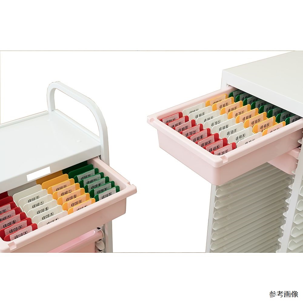 薬剤保管庫メディロックＭＬＧ（浅型） ネオホワイト MLGC-118D(1レツ18ダン) 24-6972-00 1入り 薬剤保管庫メディロックMLG(深型) 1列×9段 キャビネット(薬品) 24-6973