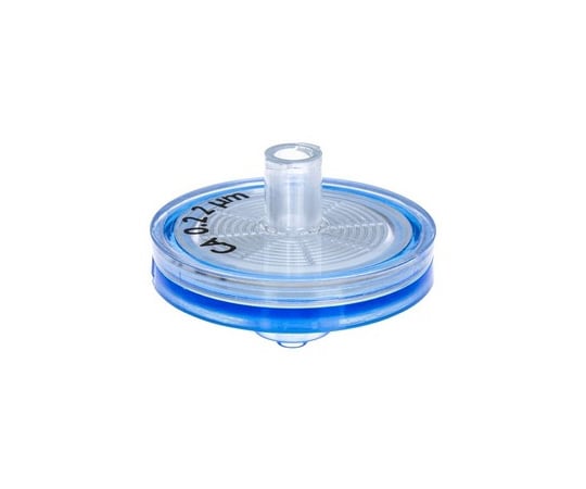 ABLUOシリンジフィルター 未滅菌 25mm FLL/ MLL アクリル ブルー CA 0.22μm 10pc