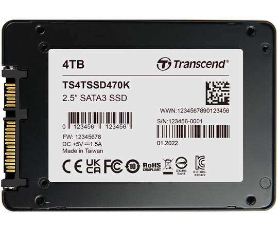 65-3733-51 産業用SSD 4TB 3D TLC BiCS5 2.5インチ SATA-III SSD470K