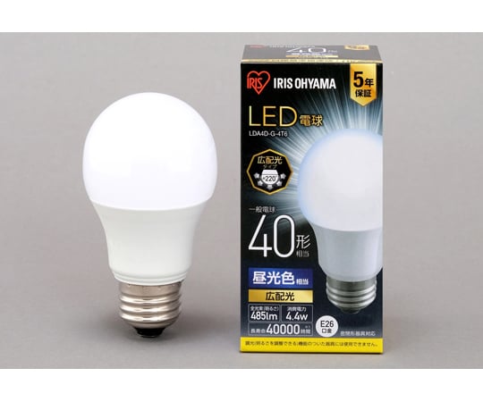 LED電球 E26 広配光 昼光色 40形（485lm） LDA4D-G-4T6 通販ならアズキッチン