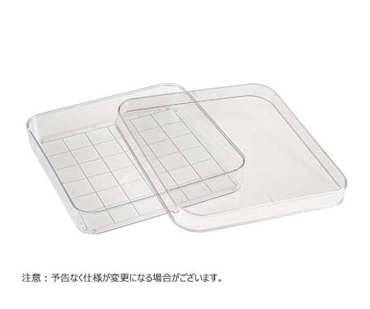 65-3828-77 スクウェアペトリディッシュ 100x15mm 500枚入 D210