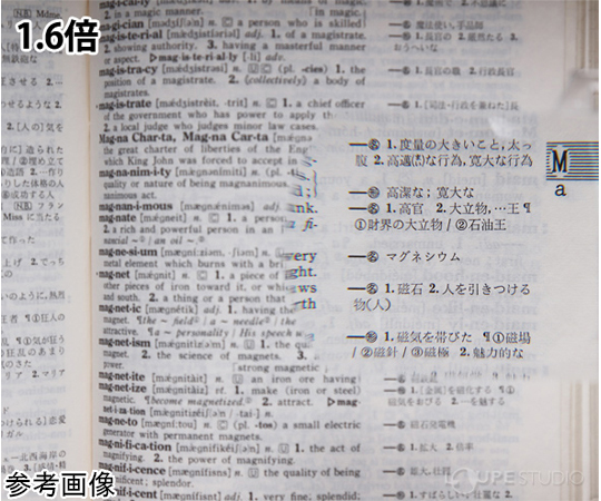 65-3863-60 双眼メガネルーペ メガネタイプ 1.6倍 2倍 レンズ2枚セット