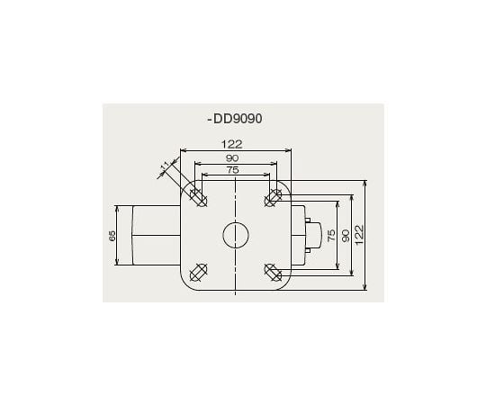 取扱を終了した商品です］段差乗り越えキャスター（ベース 122x122mm