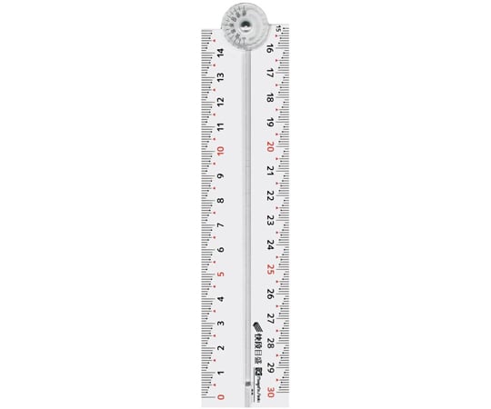 65-3904-62 折りたたみ定規 快段目盛 30cm OTJ-30KD 【AXEL