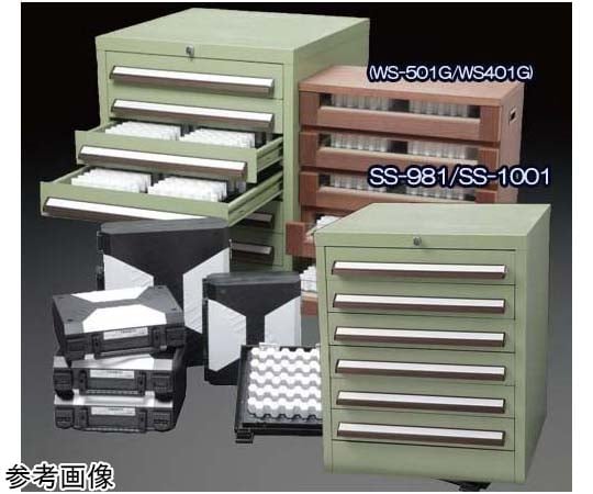 65-4223-72 スチール製ストッカ付ピンゲージセット 1級 トビ寸法0.005