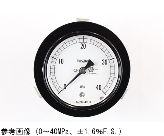 長野計器 普通形圧力計（Φ75） 埋込形D枠（取付金具） 50MPa 1個 AC15-173-