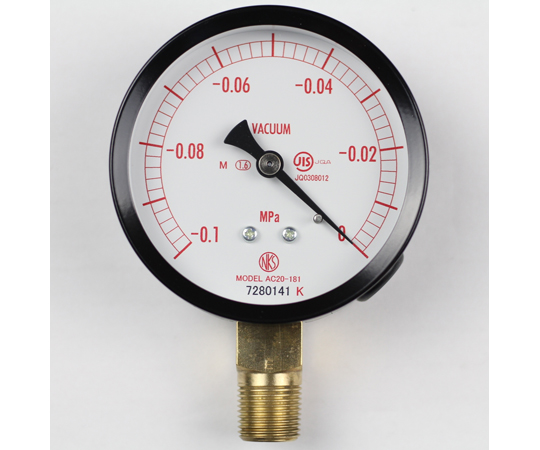 長野計器 普通形圧力計（Φ75） 立形A枠 0.6MPa 1個 AC20-123：Shop de