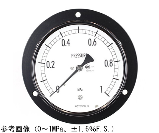 普通形圧力計（Φ100） 埋込形D枠（取付穴） 0.1MPa　AE15-231