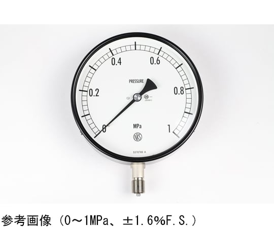 65-4290-21-20 普通形圧力計（Φ150） 立形A枠 -0.1～0.1MPa 検査証明