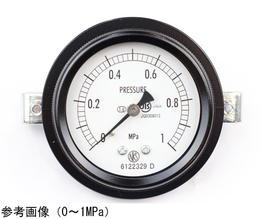 65-4293-77 密閉型圧力計（60Φ） 埋込形D枠（取付金具） 0.6MPa BA15