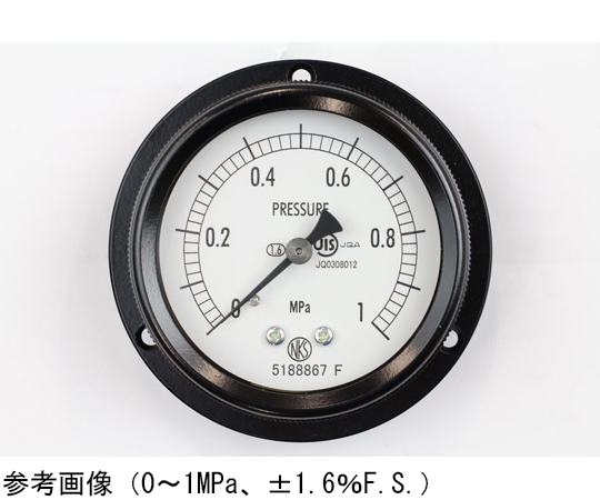 密閉型圧力計（60Φ） 埋込形D枠（取付穴） 0.4MPa　BA15-271