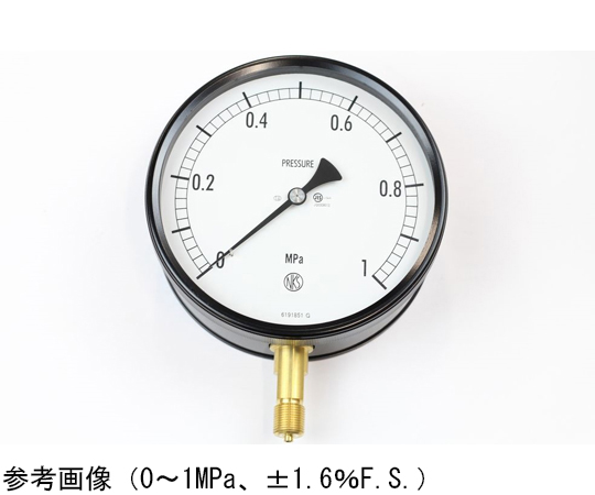 65-4305-26 密閉型圧力計（150Φ） 立形A枠 0.1MPa BG10-131 【AXEL