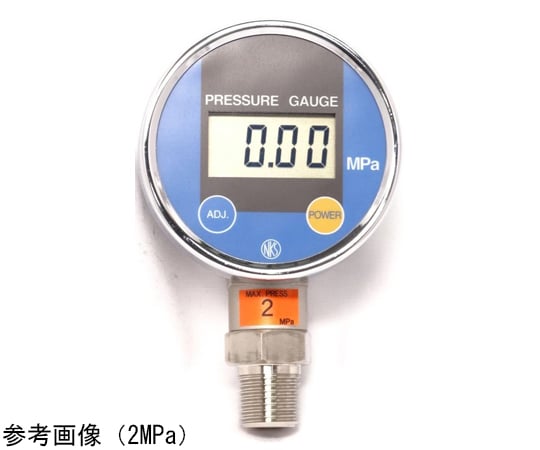 65-4316-45 電池式デジタル圧力計 -0.1～1MPa GC64-173 【AXEL