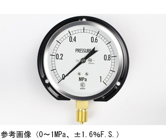 65-4320-43 汎用型圧力計（100Φ） 立形B枠 0.1MPa GS52-231 【AXEL