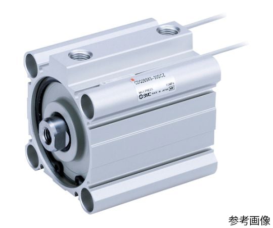 薄形シリンダ CQ2シリーズ 標準形 複動式 片ロッド オートスイッチ付 63φ×75mm おねじ　CDQ2D63-75DCMZ