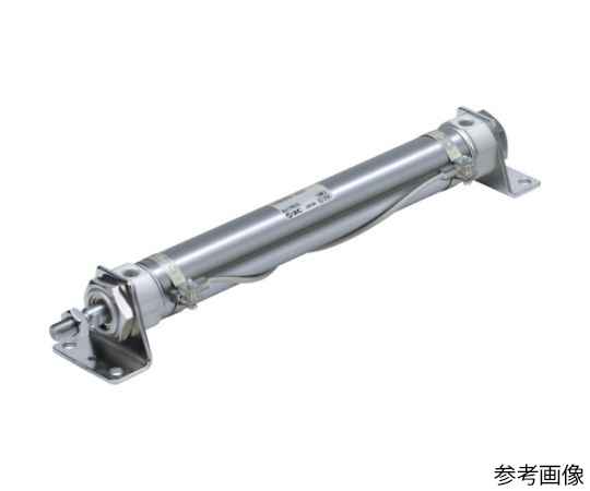 65-5231-82 エアシリンダ/標準形片ロッド ストローク：450mm 配管接続