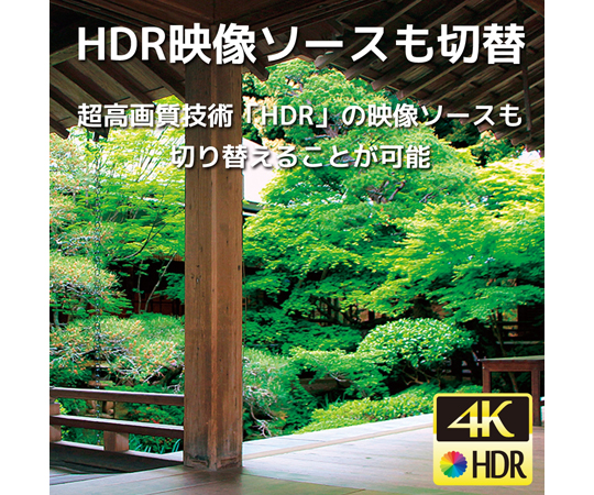 65-5553-76 4K60Hz対応 5入力1出力 HDMI切替器 RS-HDSW51-4KZ 【AXEL