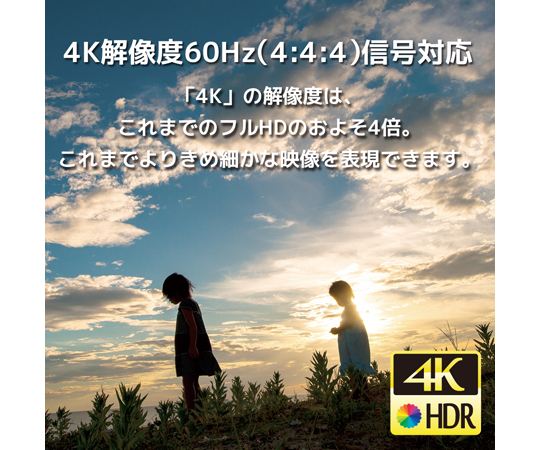 65-5553-77 4K60Hz対応 外部音声出力付4入力2出力 HDMIマトリックス